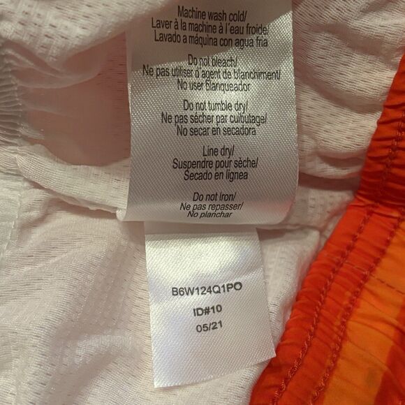 Psycho Bunny Men's Clown Fish Torver Orange Striped Patterned Swim Trunks XXXL - Picture 6 of 9